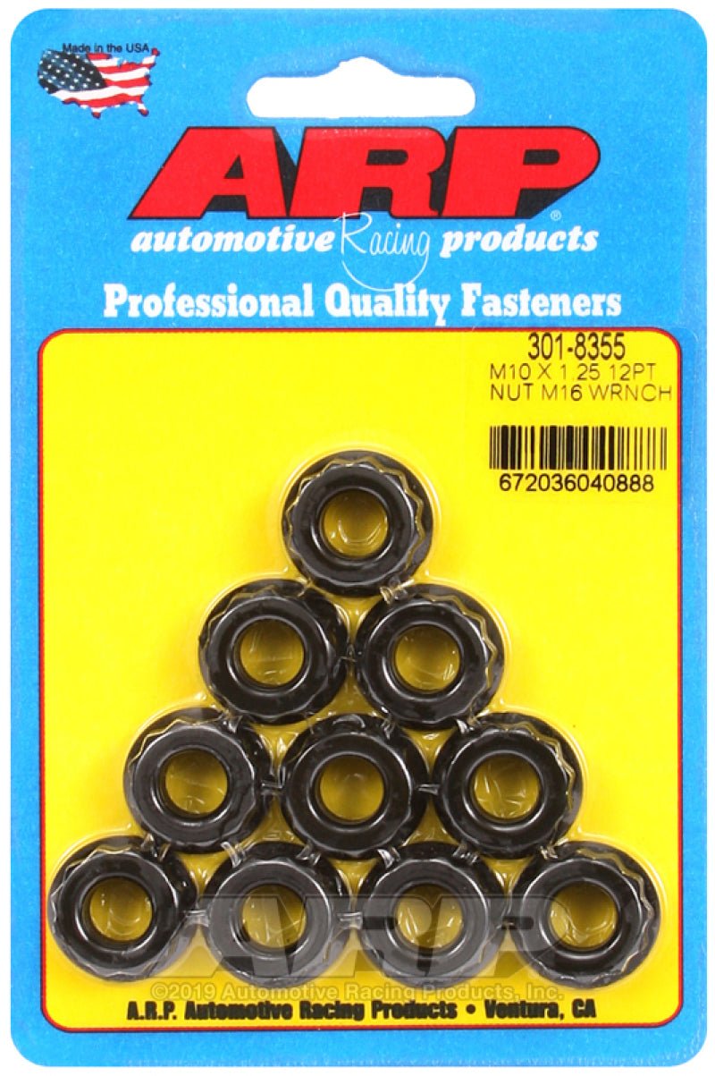ARP M10 x 1.25 (5) 12 - Point Nut Kit (Pack of 10) - CPC Performance