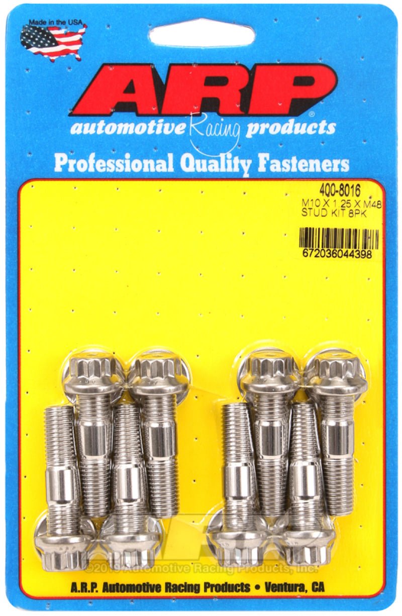 ARP Sport Compact M10 x 1.25 x 48mm Stainless Accessory Studs (8 pack) - CPC Performance