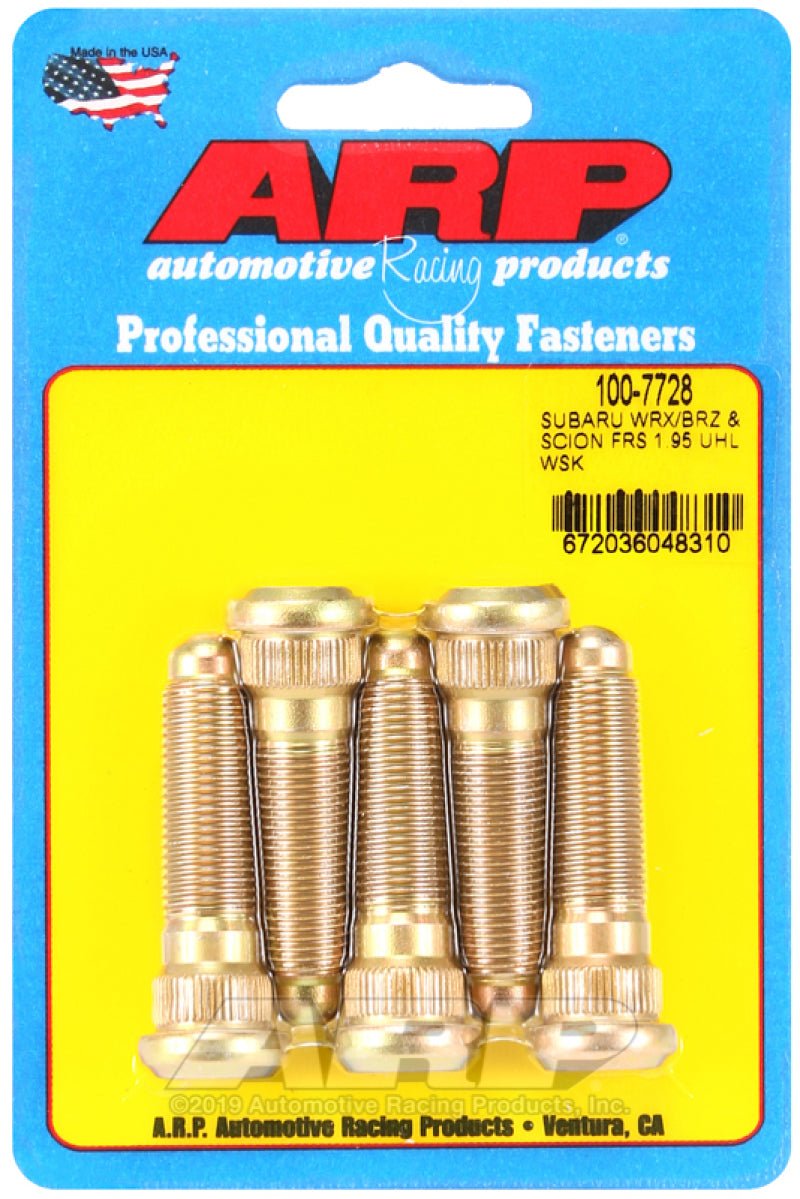 ARP Subaru WRX/BRZ & Scion FRS 1.95 UHL 12mm x 1.25 Wheel Stud Kit (5 Pack) - CPC Performance