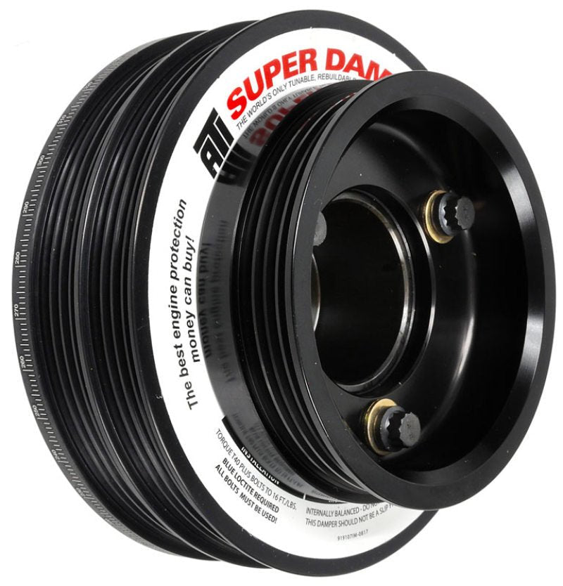 ATI Damper - 5.67in - Alum - (2) 4 Grv - Nissan RB26 - R32 Only - 1Pc - w/Power Steering Pulley - CPC Performance