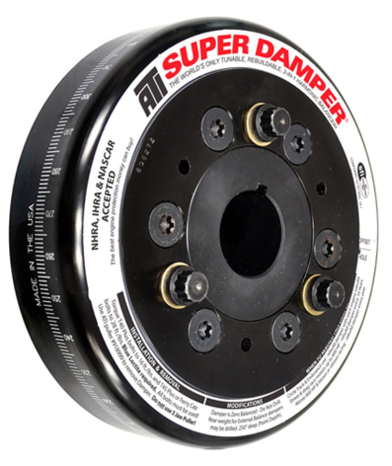 ATI Damper - 6.325in - Steel - Chevy SB / 90 Deg V6 - 409 - Pont 4Cyl - 3 Ring - 1Pc - CPC Performance