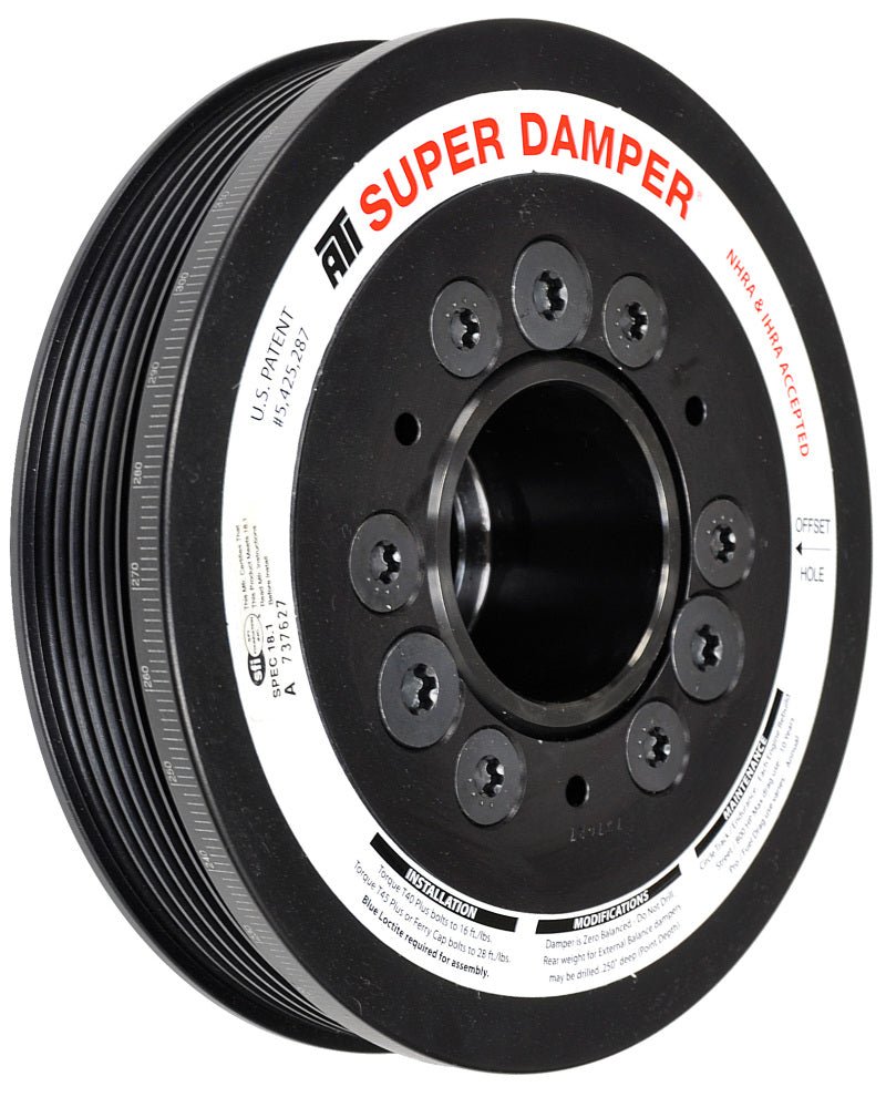 ATI Damper - 6.78in - AL - 6 Grv - 10 Per UD - LS1/2/3/6/L76 - 97 - 13 28T 8mm HTD Drive Rear - 3 Rng - CPC Performance