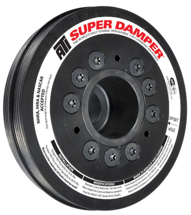 ATI Damper - 6.78in - Alum - (2) 4 Grv - Mitsubishi Eclipse - 4G63 w/Integral Lower Cam Drive - CPC Performance