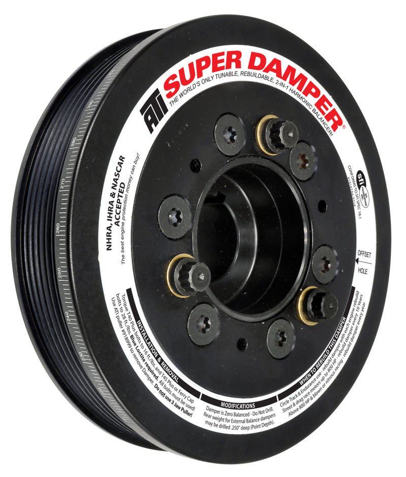 ATI Damper - 6.78in - Alum - 6 Grv - Toyota Supra - 94 - 98 - JZ80 - 15 Percent OD - Req gatK06077 - CPC Performance