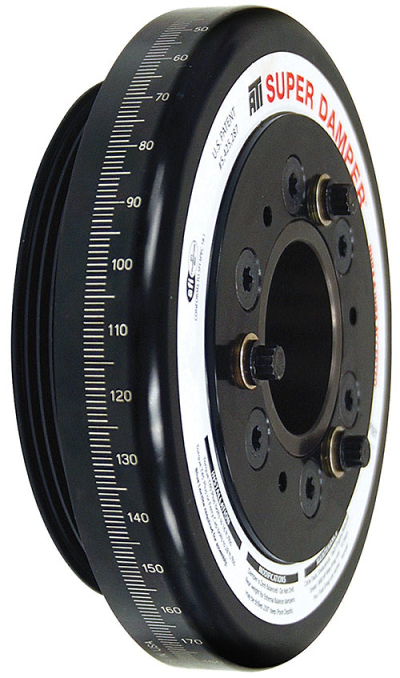 ATI Damper - 7.074in - Alum - Honda D - 4 Grv Rear Alum uminum Pulley - 10 Percent Underdrive - CPC Performance