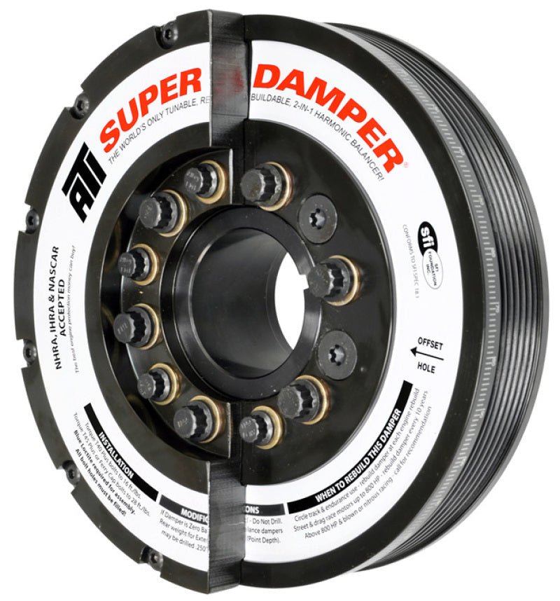 ATI Damper - 7.425in - Steel - 6 Grv - Duramax - 06 - 10 - LBZ & LMM - Ext Bal - 3 Ring - Diesel - CPC Performance