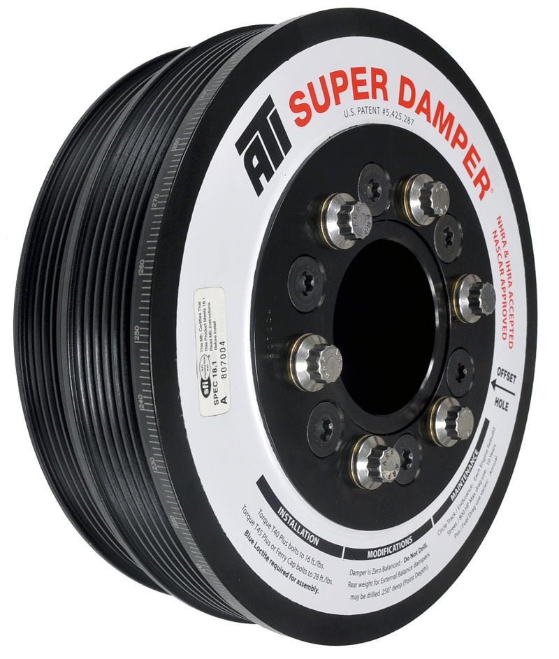 ATI Damper - 7.425in - Steel LW - 6/4 Grv - LS1/LS2 - F & V Body - 6 Bolt - 3 Ring - CPC Performance