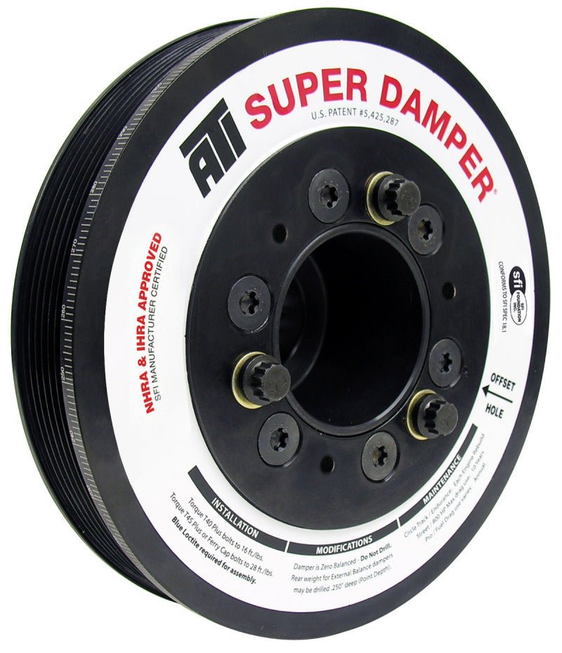 ATI Damper - 7.48in - Alum - 6 Grv - Dodge - 05 - 10 - 17 Per OD - Non VVT 6.1L/392/426 - 3 Ring - CPC Performance