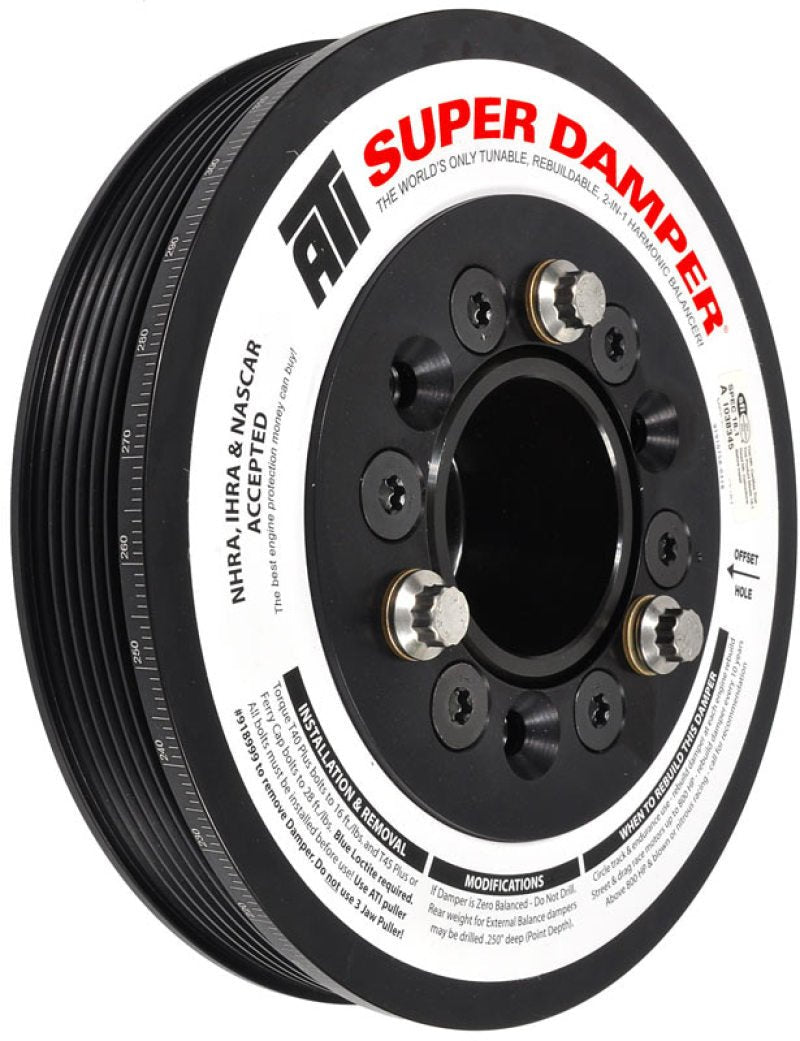 ATI Damper - 7.48in - Alum LW - 6/4 Grv - LSA - 09 - 15 Cadillac CTS - V (Excl SC Pulley) - CPC Performance