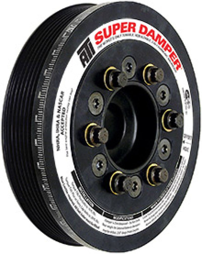 ATI Damper - 8.074in - Alum - 10 & 6 Grv - Ford Coyote 5.0 - 20 Per OD - w/A/C Pulley - CPC Performance
