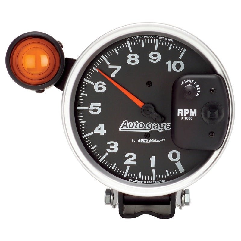 Autometer 5 inch 10,000 RPM Monster Shift Lite Pedestal Tachometer - CPC Performance