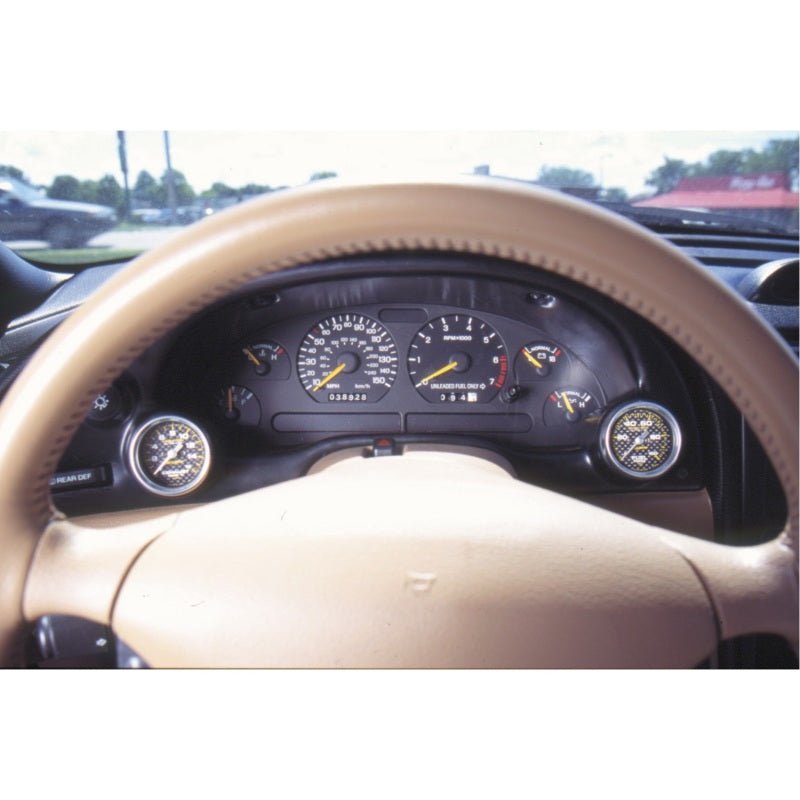 Autometer 94 - 00 Ford Mustang 52mm Black Dual Instrument Cluster Bezel - CPC Performance