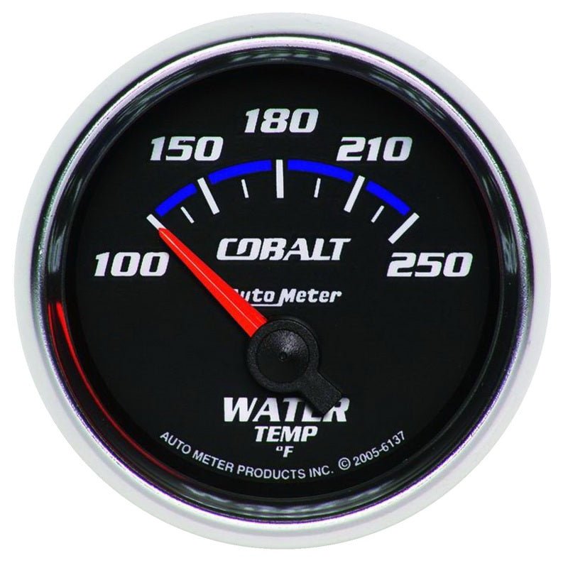 Autometer Cobalt 52.4mm 100 - 250 deg. F Short Sweep Electronic Water Temperature Gauge - CPC Performance