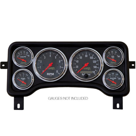 Autometer Jeep TJ/XJ Direct Fit Dash Panel 6 Gauge 3 3/8in x2 / 2 1/16in x4 - CPC Performance