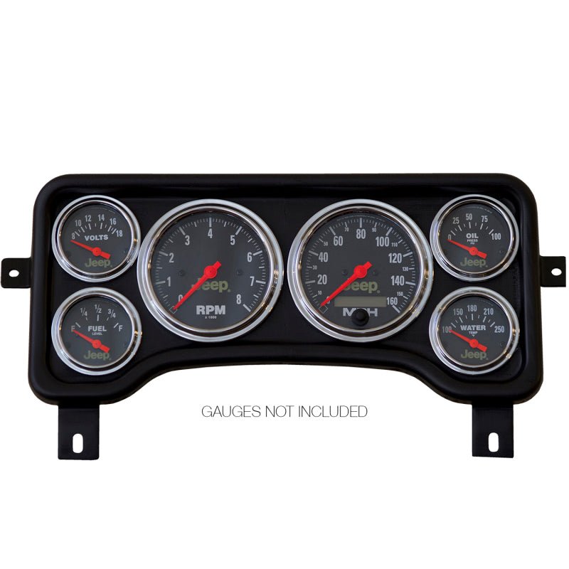 Autometer Jeep TJ/XJ Direct Fit Dash Panel 6 Gauge 3 3/8in x2 / 2 1/16in x4 - CPC Performance