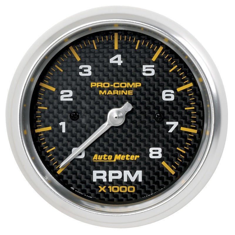 Autometer Marine Carbon Fiber 3 - 3/8in 8k RPM Tachometer - CPC Performance