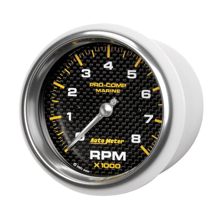 Autometer Marine Carbon Fiber 3 - 3/8in 8k RPM Tachometer - CPC Performance