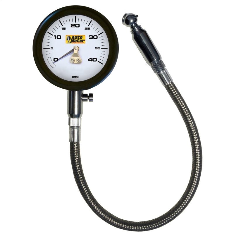 Autometer NASCAR Performance 40PSI Lo - Pressure Tire Pressure Gauge - CPC Performance