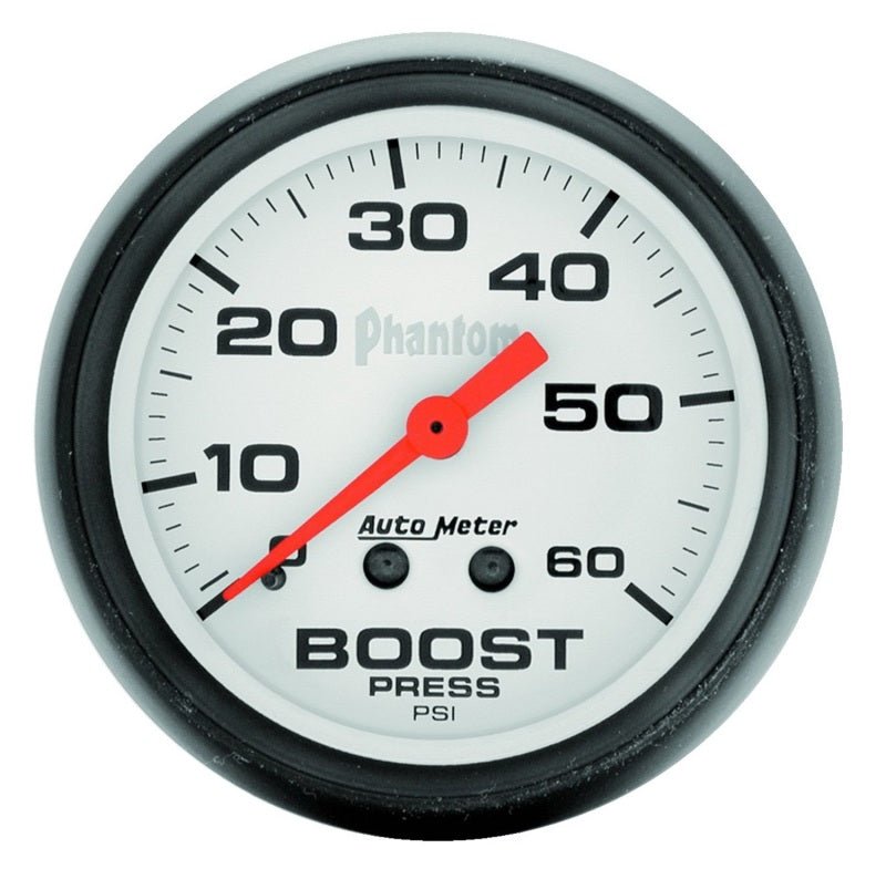 Autometer Phantom 52mm 0 - 60 PSI Mechanical Boost Gauge - CPC Performance