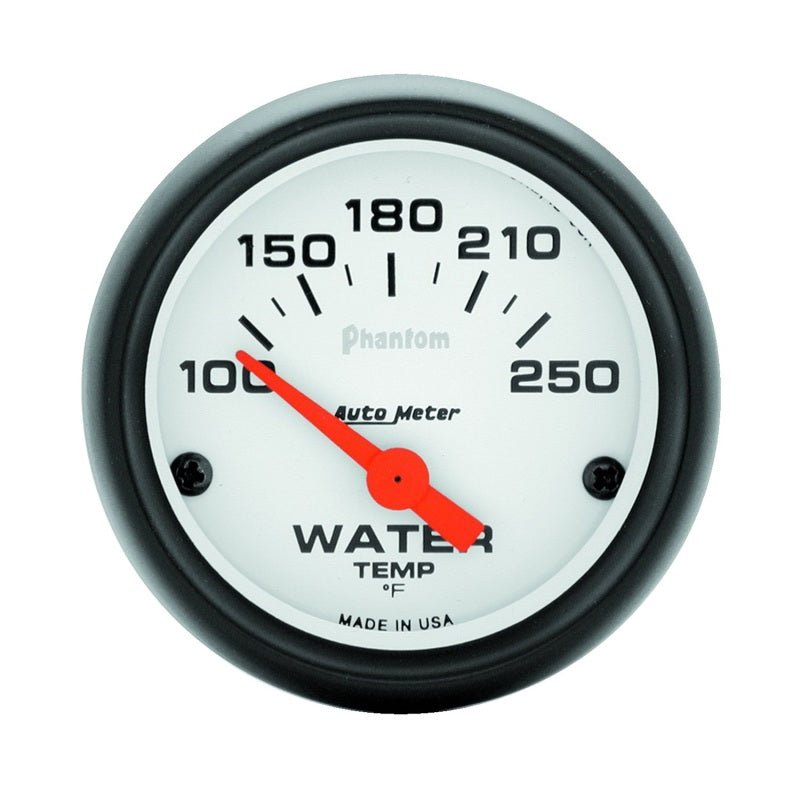 Autometer Phantom 52mm 100 - 250 Deg F Electronic Water Temp Gauge - CPC Performance