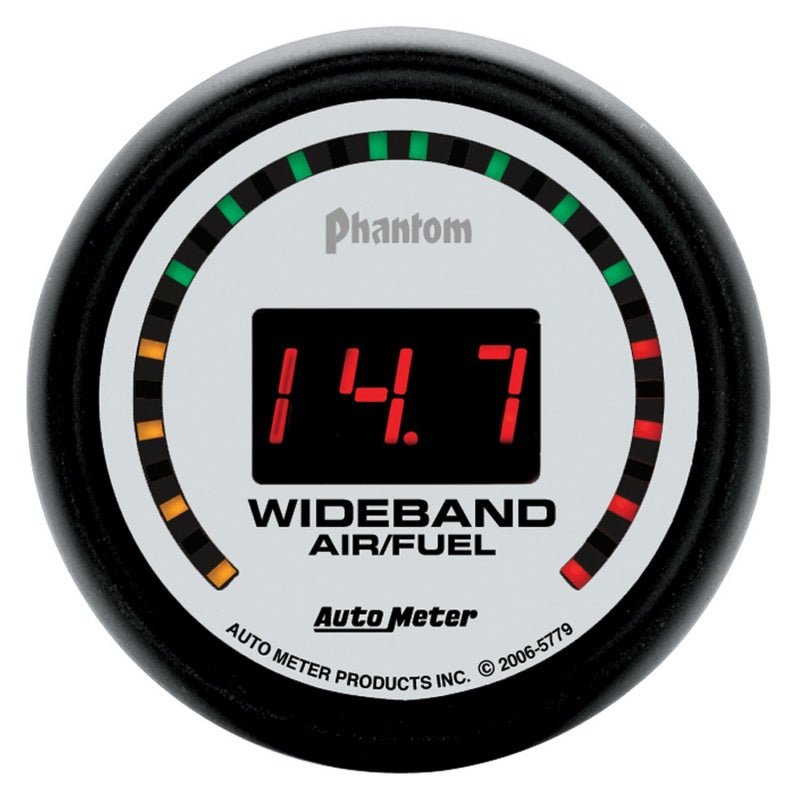 Autometer Phantom 52mm Digital 10:1 - 17:1 Street Wideband Air/Fuel Ratio Gauge - CPC Performance