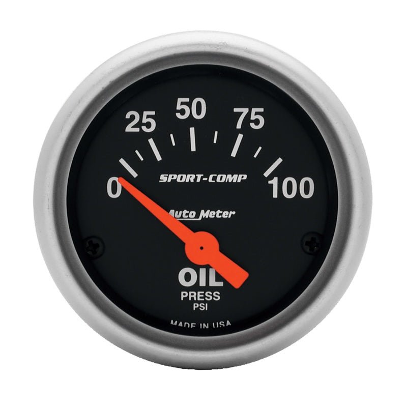 Autometer Sport - Comp 52mm 0 - 100 PSI Electronic Oil Pressure Gauge - CPC Performance