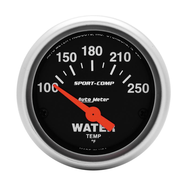Autometer Sport - Comp 52mm 100 - 250 Deg F Electronic Water Temp Gauge - CPC Performance