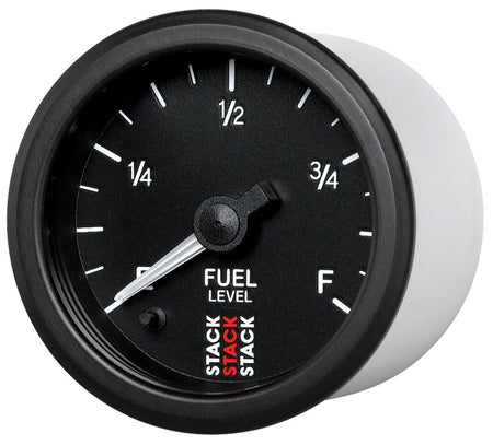 Autometer Stack Instruments 52mm 0 - 280 Ohm Programmable Pro Stepper Motor Fuel Level Gauge - Black - CPC Performance