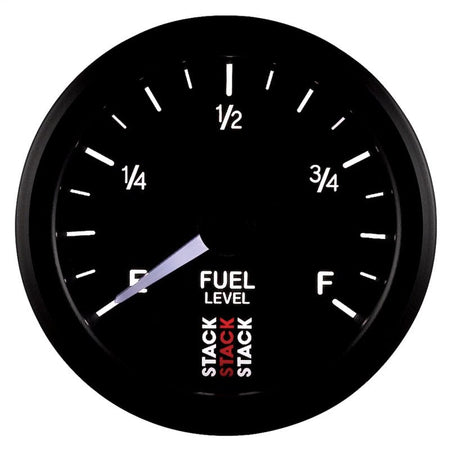 Autometer Stack Instruments 52mm 0 - 280 Ohm Programmable Pro Stepper Motor Fuel Level Gauge - Black - CPC Performance