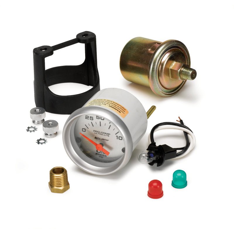 Autometer Ultra - Lite 52mm 0 - 100 PSI Electronic Oil Pressure Gauge - CPC Performance