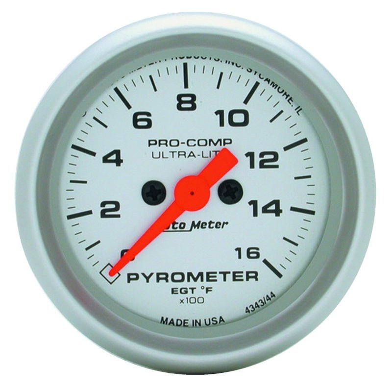 Autometer Ultra - Lite 52mm 0 - 1600 Deg F Electronic EGT Kit - CPC Performance