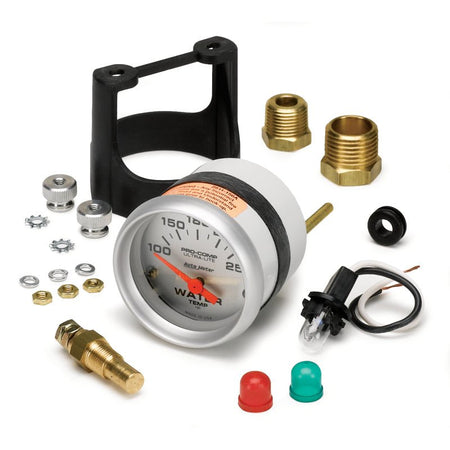 Autometer Ultra - Lite 52mm 100 - 250 Deg F Short Sweep ElectricWater Temp Gauge - CPC Performance