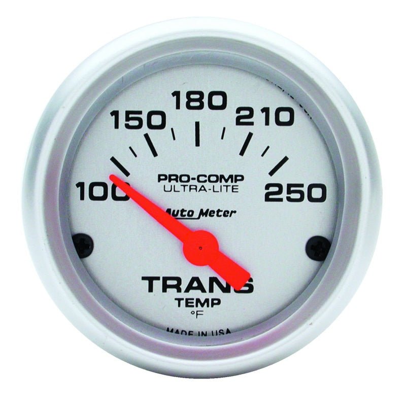 Autometer Ultra - Lite 52mm 100 - 250 Degree F Mechanical Transmission Temperature Gauge - CPC Performance