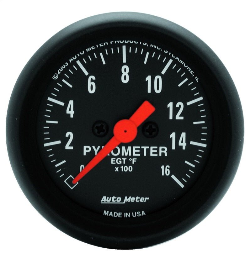 Autometer Z - Series 52mm 0 - 1600 Def F Full Sweep Electronic Pyrometer Gauge - CPC Performance