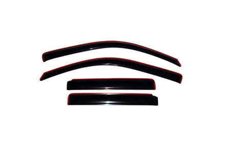 AVS 02 - 06 Chevy Trailblazer EXT Ventvisor In - Channel Front & Rear Window Deflectors 4pc - Smoke - CPC Performance