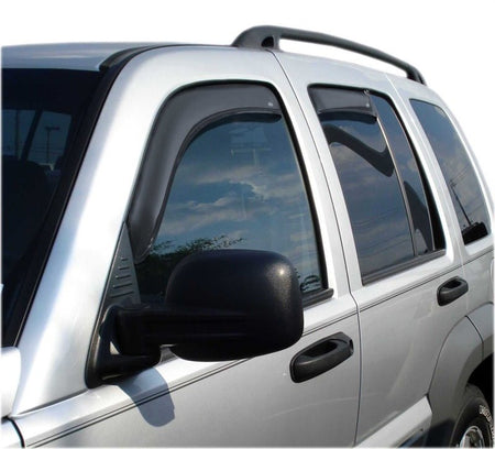 AVS 02 - 07 Jeep Liberty Ventvisor In - Channel Front & Rear Window Deflectors 4pc - Smoke - CPC Performance