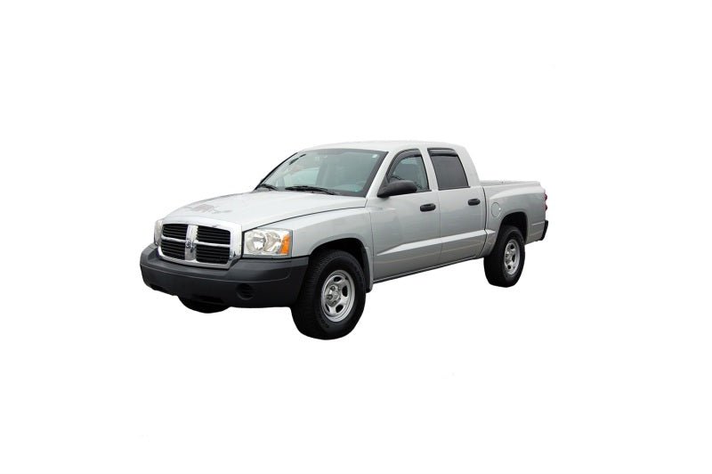 AVS 05 - 11 Dodge Dakota Quad Cab Ventvisor In - Channel Front & Rear Window Deflectors 4pc - Smoke - CPC Performance