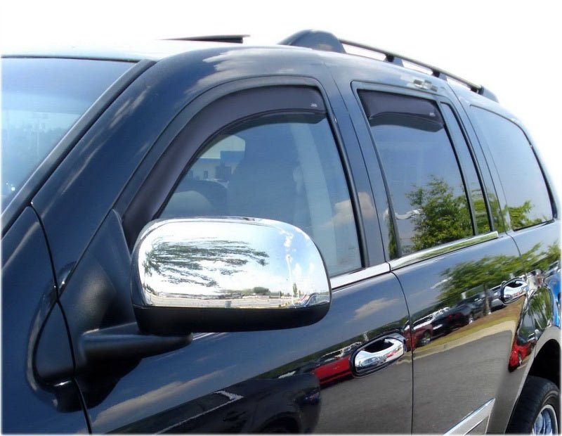 AVS 07 - 10 Chrysler Aspen Ventvisor In - Channel Front & Rear Window Deflectors 4pc - Smoke - CPC Performance