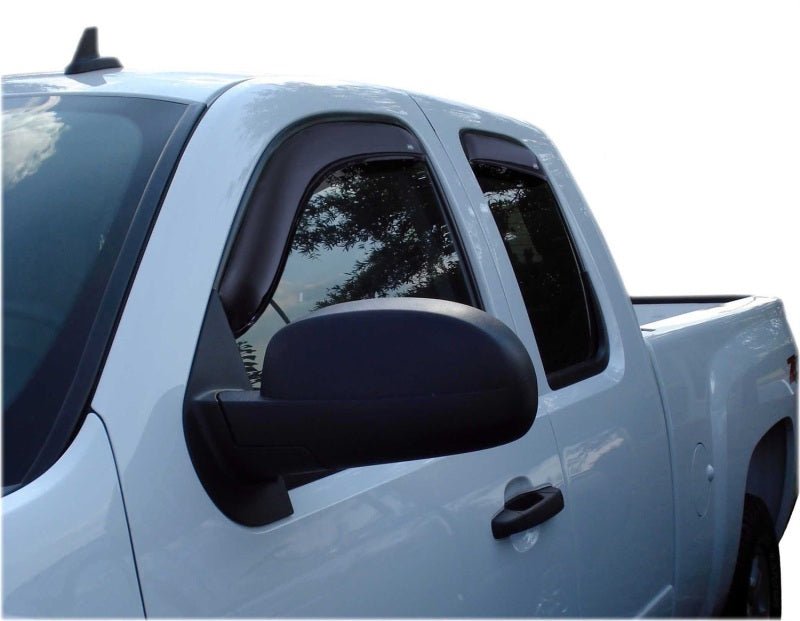 AVS 07 - 13 Chevy Silverado 1500 Ext. Cab Ventvisor Front & Rear Window Deflectors 4pc - Smoke - CPC Performance