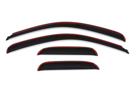 AVS 07 - 13 Chevy Silverado 1500 Ext. Cab Ventvisor Front & Rear Window Deflectors 4pc - Smoke - CPC Performance