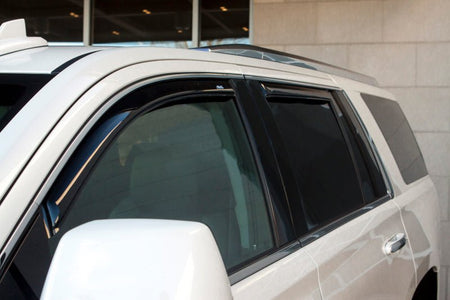 AVS 07 - 14 Cadillac Escalade Ventvisor In - Channel Front & Rear Window Deflectors 4pc - Smoke - CPC Performance