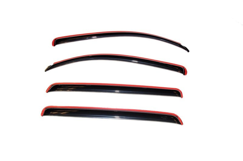 AVS 07 - 18 Toyota Tundra Crewmax Ventvisor In - Channel Front & Rear Window Deflectors 4pc - Smoke - CPC Performance