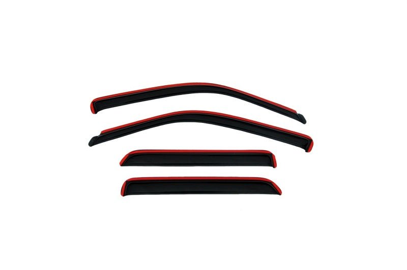 AVS 08 - 14 Jeep Liberty Ventvisor In - Channel Front & Rear Window Deflectors 4pc - Smoke - CPC Performance