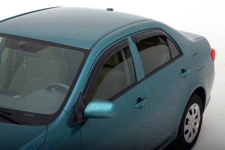 AVS 09 - 13 Toyota Corolla Ventvisor Outside Mount Window Deflectors 4pc - Smoke - CPC Performance