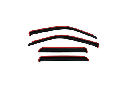 AVS 09 - 15 Honda Pilot Ventvisor In - Channel Front & Rear Window Deflectors 4pc - Smoke - CPC Performance