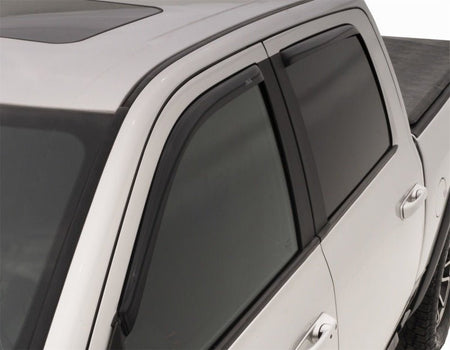 AVS 09 - 18 Dodge RAM 1500 Crew Cab Ventvisor In - Channel Front & Rear Window Deflectors 4pc - Smoke - CPC Performance