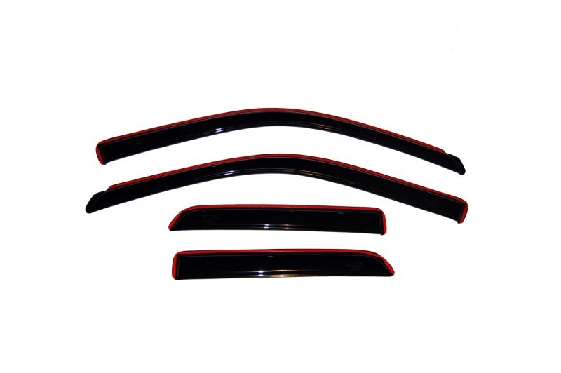 AVS 09 - 18 Dodge RAM 1500 Quad Cab Ventvisor In - Channel Front & Rear Window Deflectors 4pc - Smoke - CPC Performance