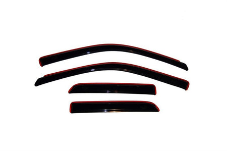 AVS 09 - 18 Dodge RAM 1500 Quad Cab Ventvisor In - Channel Front & Rear Window Deflectors 4pc - Smoke - CPC Performance