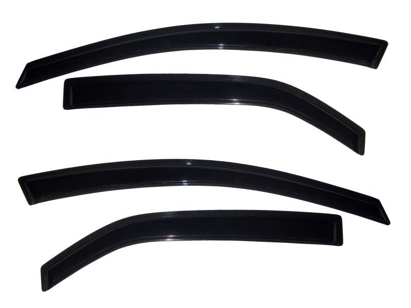 AVS 10 - 12 Kia Forte Ventvisor Outside Mount Window Deflectors 4pc - Smoke - CPC Performance