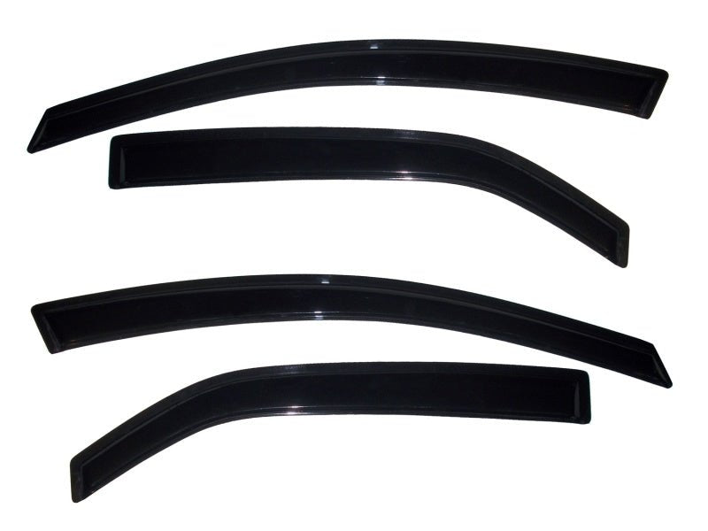 AVS 10 - 12 Kia Forte Ventvisor Outside Mount Window Deflectors 4pc - Smoke - CPC Performance
